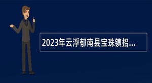 2023年云浮郁南县宝珠镇招聘农村集体“三资”管理服务平台工作人员公告