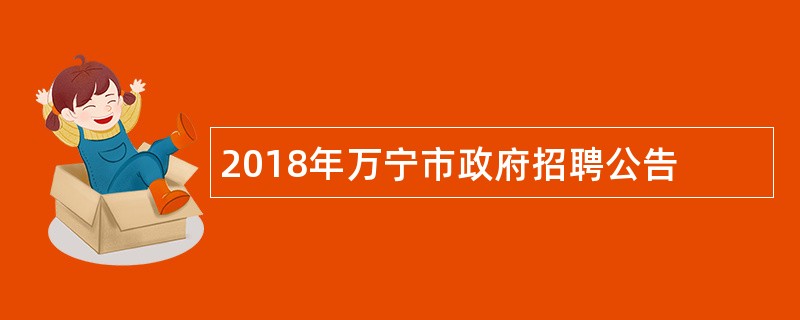 2018年万宁市政府招聘公告