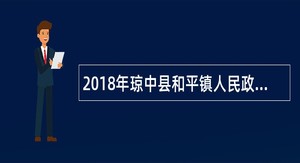 2018年琼中县和平镇人民政府招聘公告