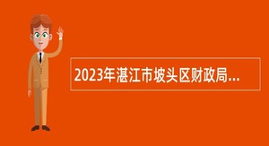 2023年湛江市坡头区财政局第三次招聘编外人员公告