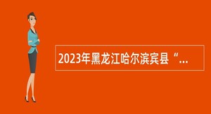 2023年黑龙江哈尔滨宾县“丁香人才周”（秋季）事业单位引才招聘公告
