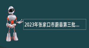 2023年张家口市蔚县第三批事业单位招聘考试公告（60名）