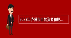 2023年泸州市自然资源和规划局龙马潭区分局招聘编外聘用人员公告