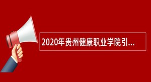 2020年贵州健康职业学院引进急需紧缺人才公告