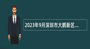 2023年9月深圳市大鹏新区重点区域建设发展中心招聘编外人员公告