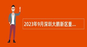 2023年9月深圳大鹏新区重点区域建设发展中心招聘编外工作人员公告