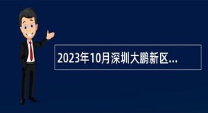 2023年10月深圳大鹏新区纪工委招聘编外人员公告