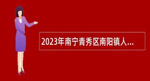 2023年南宁青秀区南阳镇人民政府招聘行政辅助人员公告