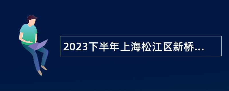 2023下半年上海松江区新桥镇下属单位招聘公告（二）