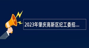2023年肇庆高新区纪工委招聘政府雇员公告