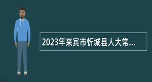 2023年来宾市忻城县人大常委会办公室招聘编外人员公告