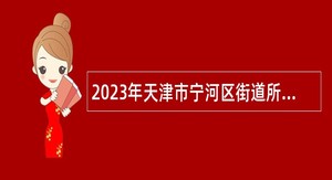 2023年天津市宁河区街道所属事业单位招聘事业编制工作人员公告