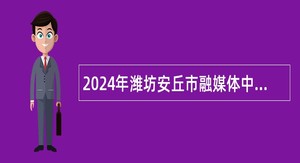 2024年潍坊安丘市融媒体中心（安丘市广播电视台）招聘事业单位工作人员简章