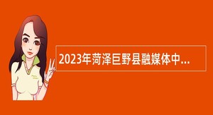 2023年菏泽巨野县融媒体中心第二次招聘初级专业技术人员公告