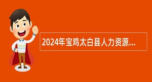 2024年宝鸡太白县人力资源和社会保障局招聘公告