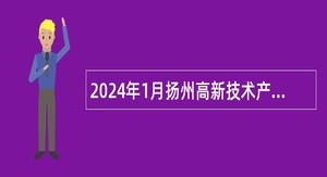 2024年1月扬州高新技术产业开发区招聘员额制人员公告