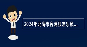2024年北海市合浦县常乐镇人民政府招聘村级防贫监测信息员公告