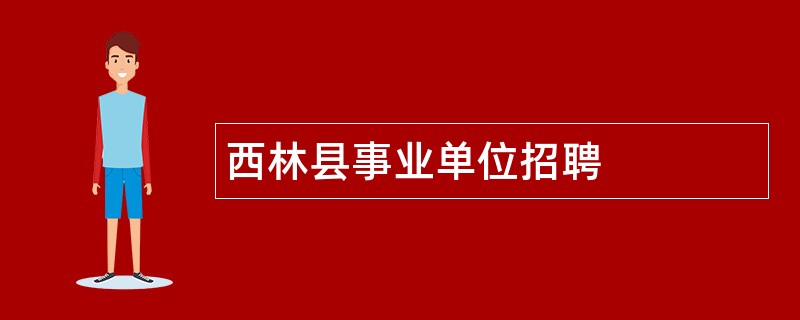 西林县事业单位招聘