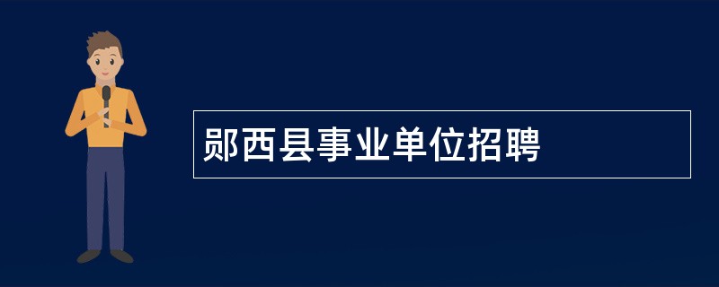 郧西县事业单位招聘